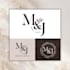 design an elegant monogram wedding logo and initials