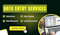 do data entry, web scrapping, email scrapping, copy paste and typing work