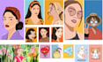 draw colourful digital illustration