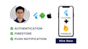 integrate firebase auth, firestore, notifications into your flutter app