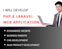 develop php and laravel web application