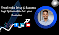set up social media business page for more visibility