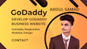 design godaddy website redesign godaddy website development professionally