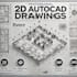 create precise autocad 2d technical drawings