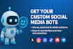 custom social media bot, twitter bot, tiktok bot, instagram bot, discord bot