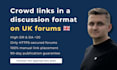 build high quality manual UK crowd links in relevant forum discussions