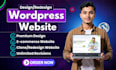 bulid a professional wordpress website design and website development