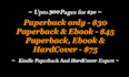 do upto 300 pages to kindle paperback, ebook formatting and hardcover