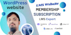 build wordpress lms membership website subscription website