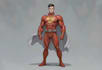 create scifi, superhero character art