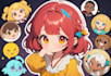 do custom cute doodle avatar for your nft art collection