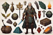 draw your dnd character and items