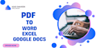convert pdf, scanned image to word, excel or google docs