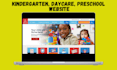 create kindergarten, daycare, childcare website baby website preschool website