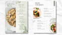 an amazing menu design, food menu, restaurant menu design