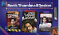 design a high CTR thumbnails for instagram reels, youtube shorts, and tiktoks