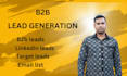 do b2b lead generation linkedin leads and business leads,