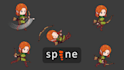 rig and animate game character animation pack in spine 2d