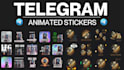 do crypto telegram animated sticker, cartoon sticker for discord