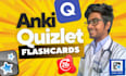 create anki and quizlet flashcards in 24 hours for urgent study
