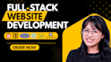 do web development as full stack developer frontend backend