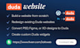 design website on duda platform
