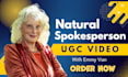 do testimonial video commercial and ugc video ads as a natural spokesperson