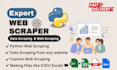 do web scraping, data mining, and web automation using python and selenium
