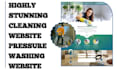 build cleaning website pressure washing website builder futuristic website