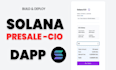 develop solana presale website, staking website, solana token and smart contract