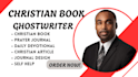 ghostwrite christian book, ebook prayer journal design daily devotion kdp upload