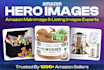 design CTR boost amazon main image, hero image, and amazon listing images