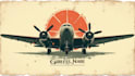 design amazing grunge plane logo with unique style