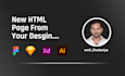 make an HTML template from the design