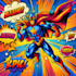 design an amazing superhero pop art