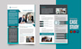 design professional case study brochure and flyer