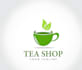 design beautiful tea shop brand logo