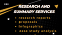 do business case study, summary, executive summary, research writing