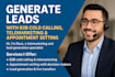 generate leads with b2b cold calling, telemarketing and appointment setting