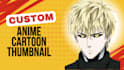 design cartoon thumbnail and anime thumbnail