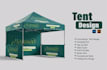 modern exhibition tent branding concept