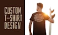 create vintage surf apparel artwork for your clothing line