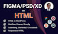 do PSD to HTML, figma to HTML, responsive  tailwind website