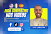 create high converting ugc videos for instagram and tiktok