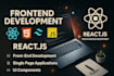 redesign or build frontend in react or nextjs