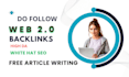 web 2 0 backlinks on unique domain
