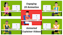 create 2d animated explainer video or infographic animation video ads