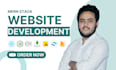 build custom mern stack website with admin panel and responsive design