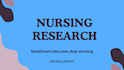 do nursing, healthcare, public health and medical articles