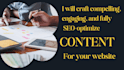 write attractive and compelling website content